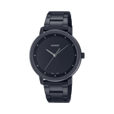 Casio, Women’s Watch Analog, Black Dial Black Stainless Steel, LTP-B115B-1EVDF